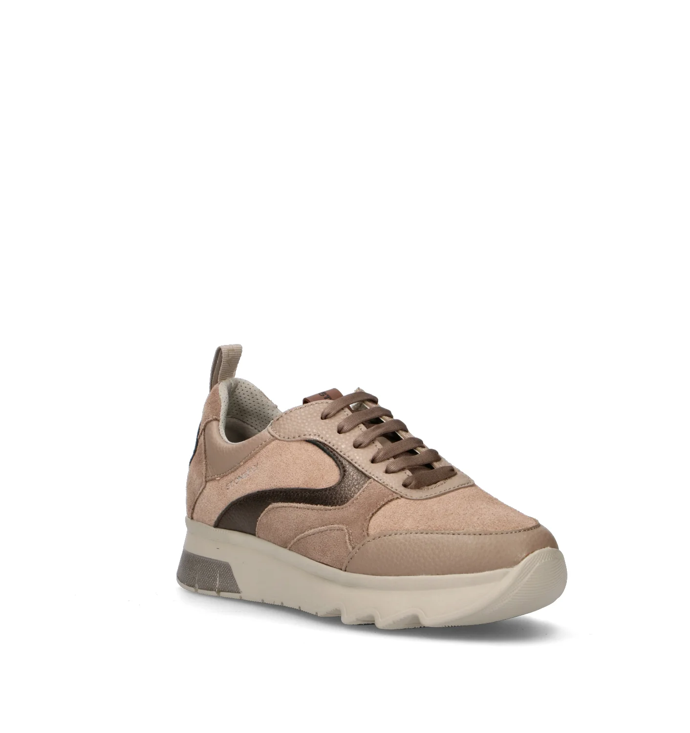 STONEFLY Sneaker donna taupe in suede - Image 2