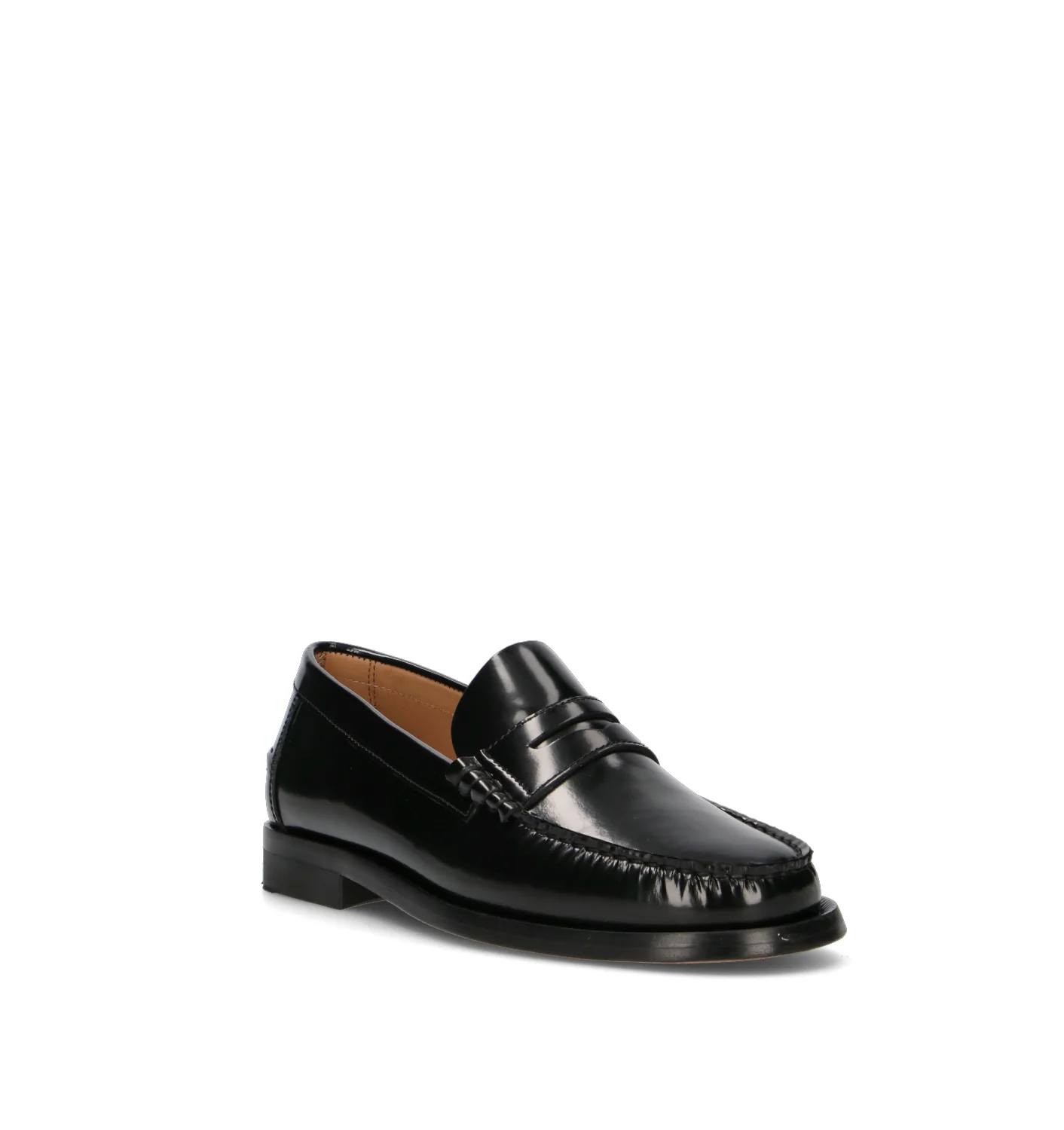 ANTICA CUOIERIA Mocassino uomo nero in pelle - Image 2