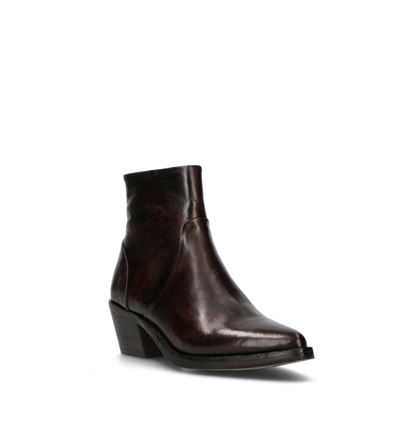 ZOLFO Tronchetto donna marrone in pelle - Image 2