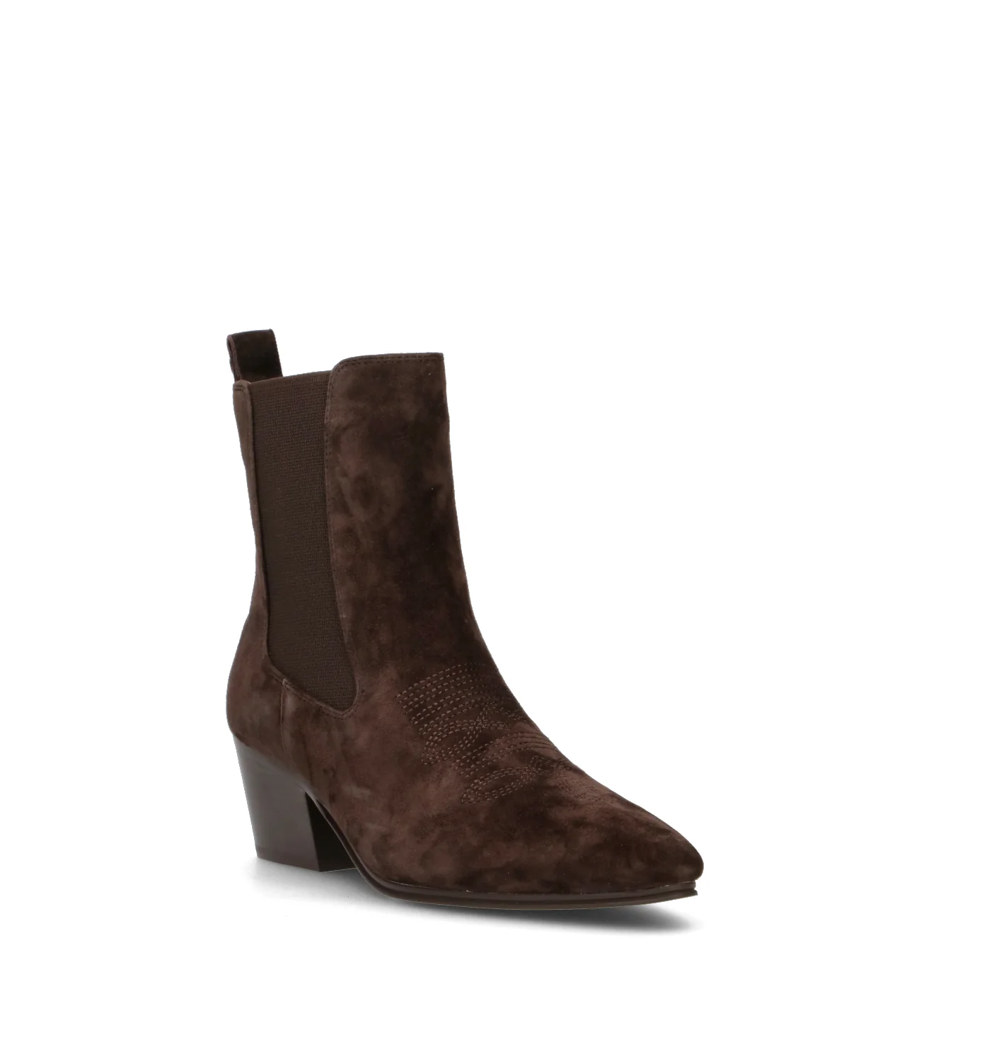 TWIN SET-SIMONA BARBIERI Tronchetto donna marrone in suede - Image 2