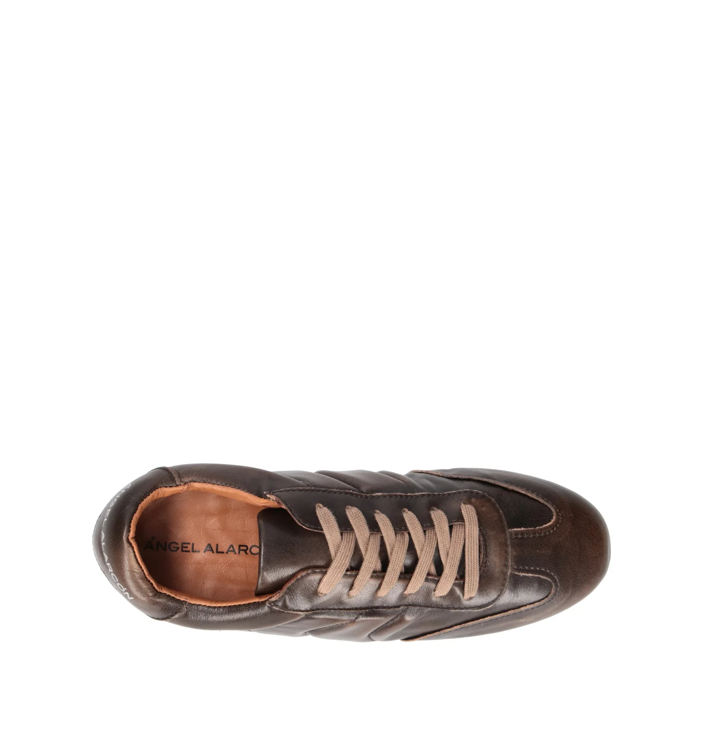 ANGEL ALARCON Sneaker donna marrone in pelle - Image 5