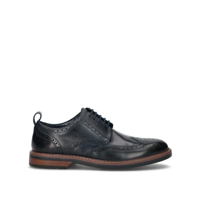 CLARKS CORE Stringata uomo navy in pelle