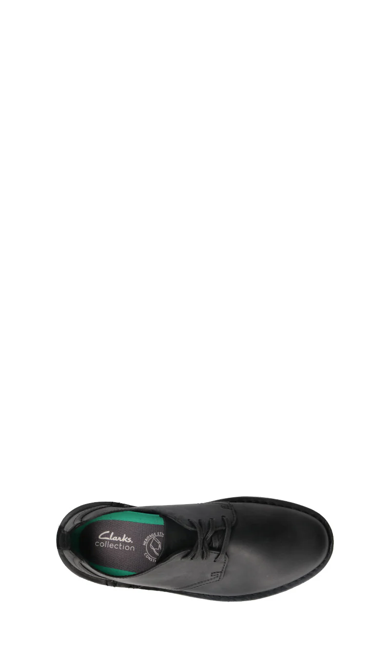 CLARKS ESSENTIALS Stringata uomo nera in pelle - Image 5