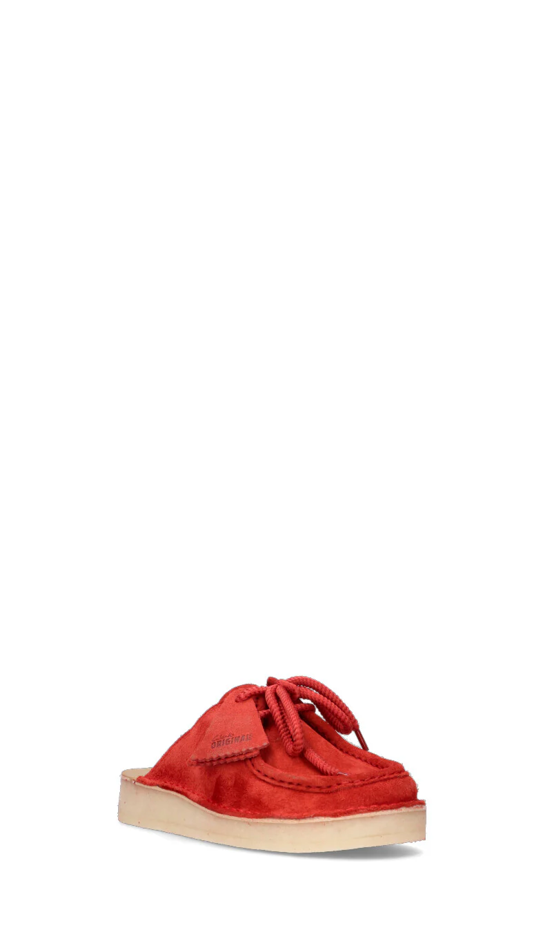 CLARKS ORIGINALS Sabot donna rosso in suede - Image 2