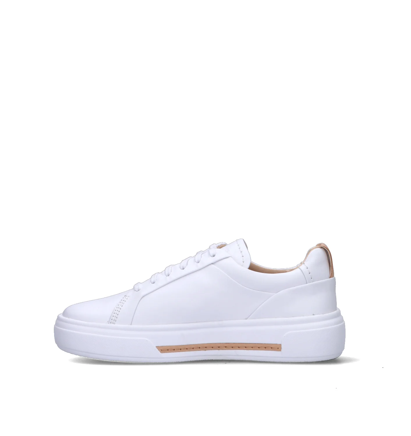 CLARKS CORE HOLLYHOCK WALK Sneaker donna bianca in pelle - Image 4