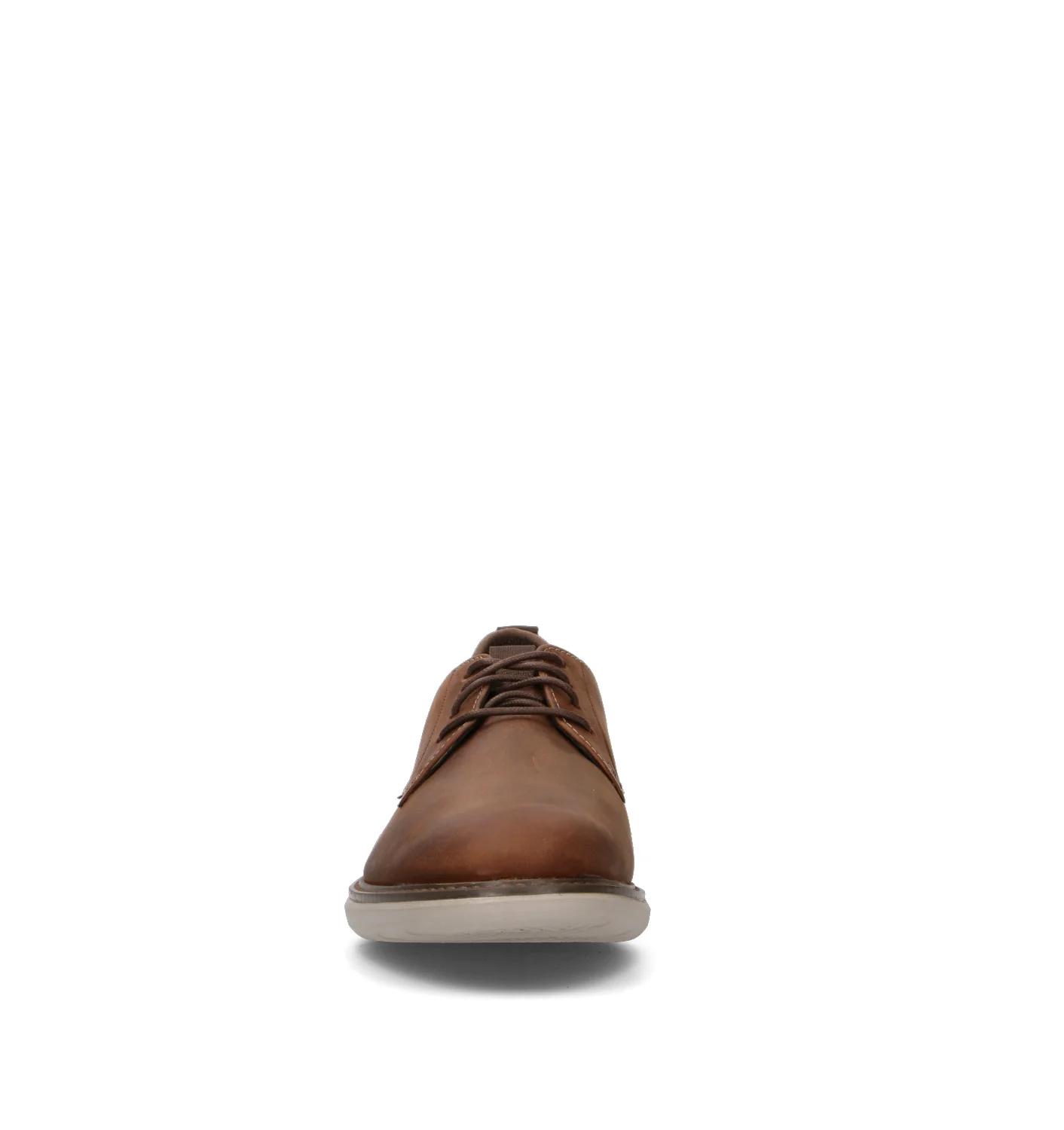 CLARKS ESSENTIALS BRANTIN PLAIN Stringata uomo marrone in pelle - Image 3