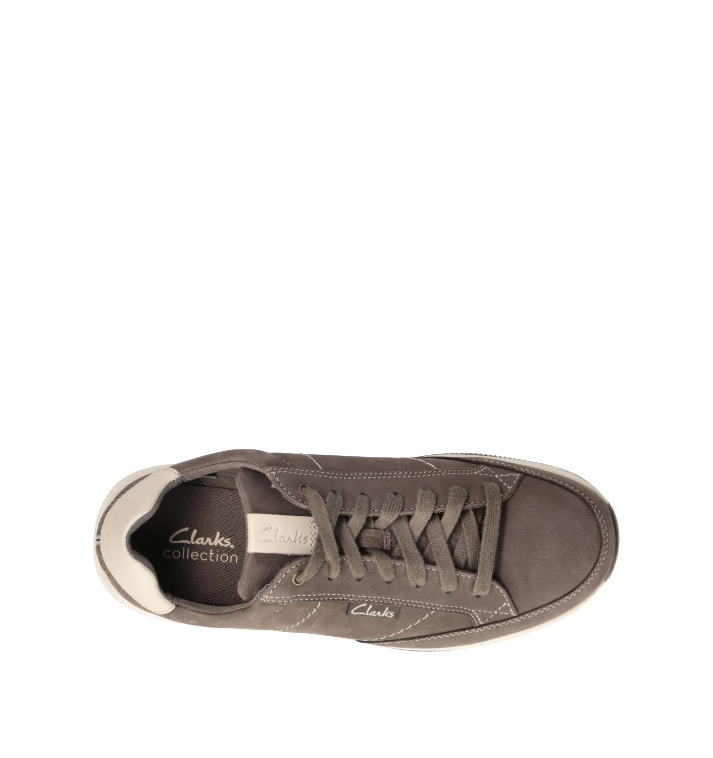 CLARKS ESSENTIALS TOWNVIEW LACE Sneaker uomo grigia in nabuk - Image 5