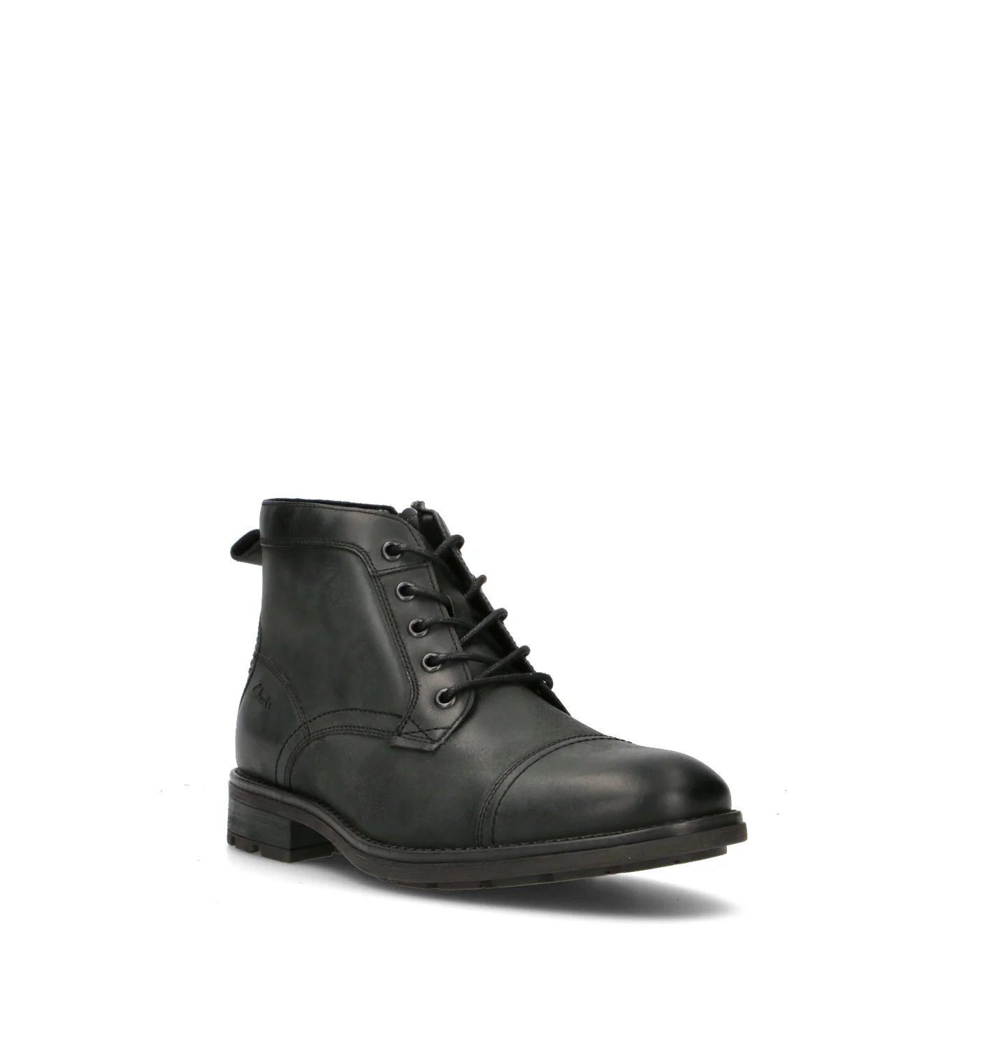 CLARKS ESSENTIALS EMMET ZIP Polacco uomo nero in pelle - Image 2