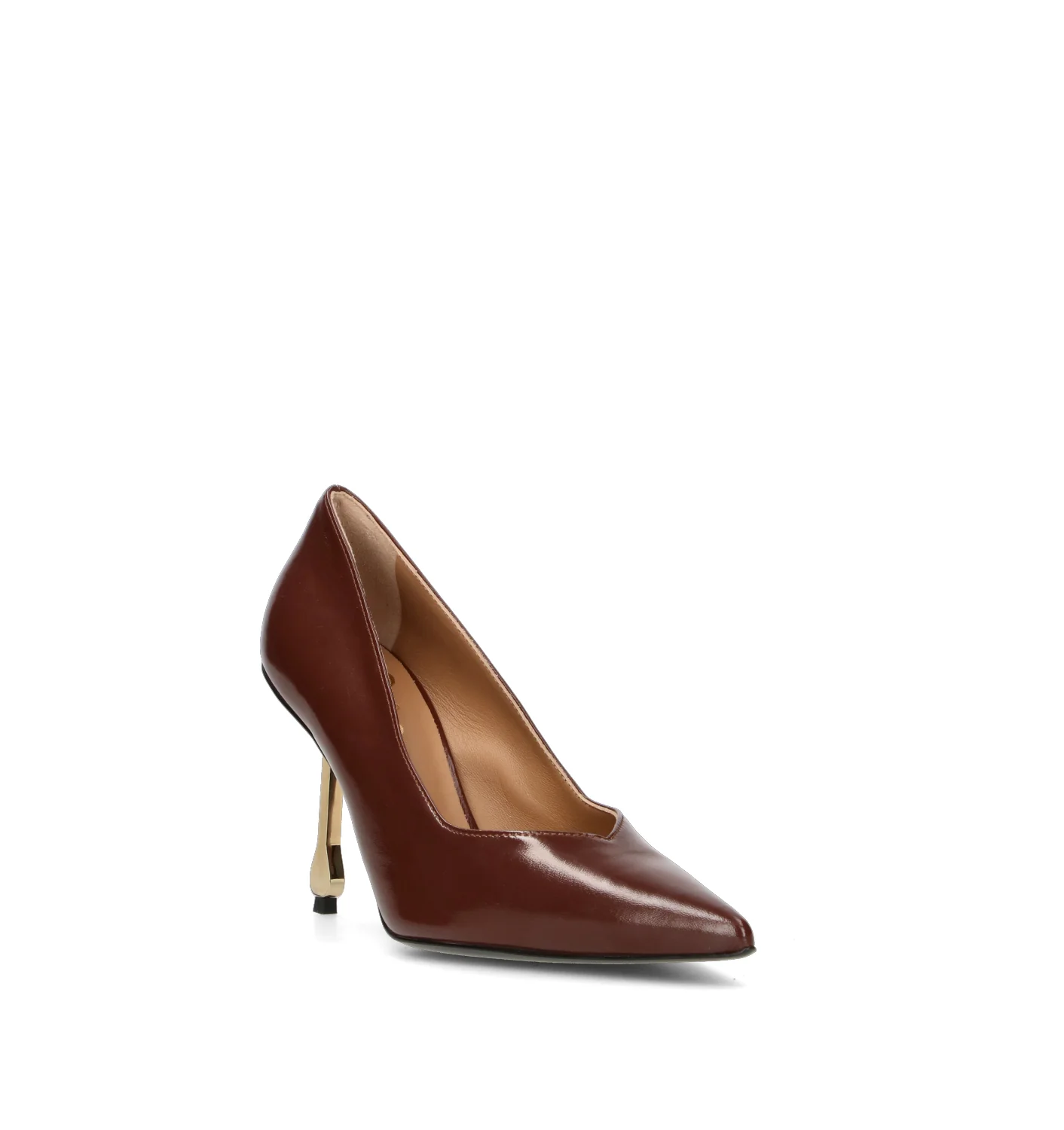 WO MILANO Décolleté donna marrone in pelle - Image 2