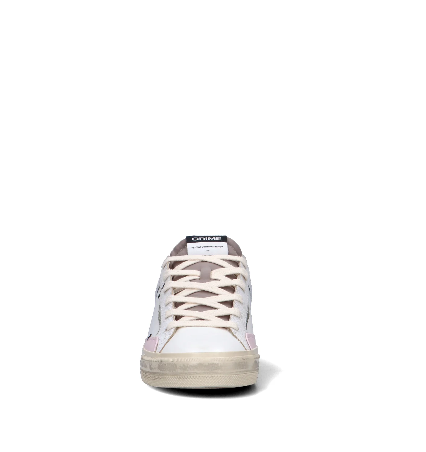CRIME Sneaker donna bianca in pelle - Image 3