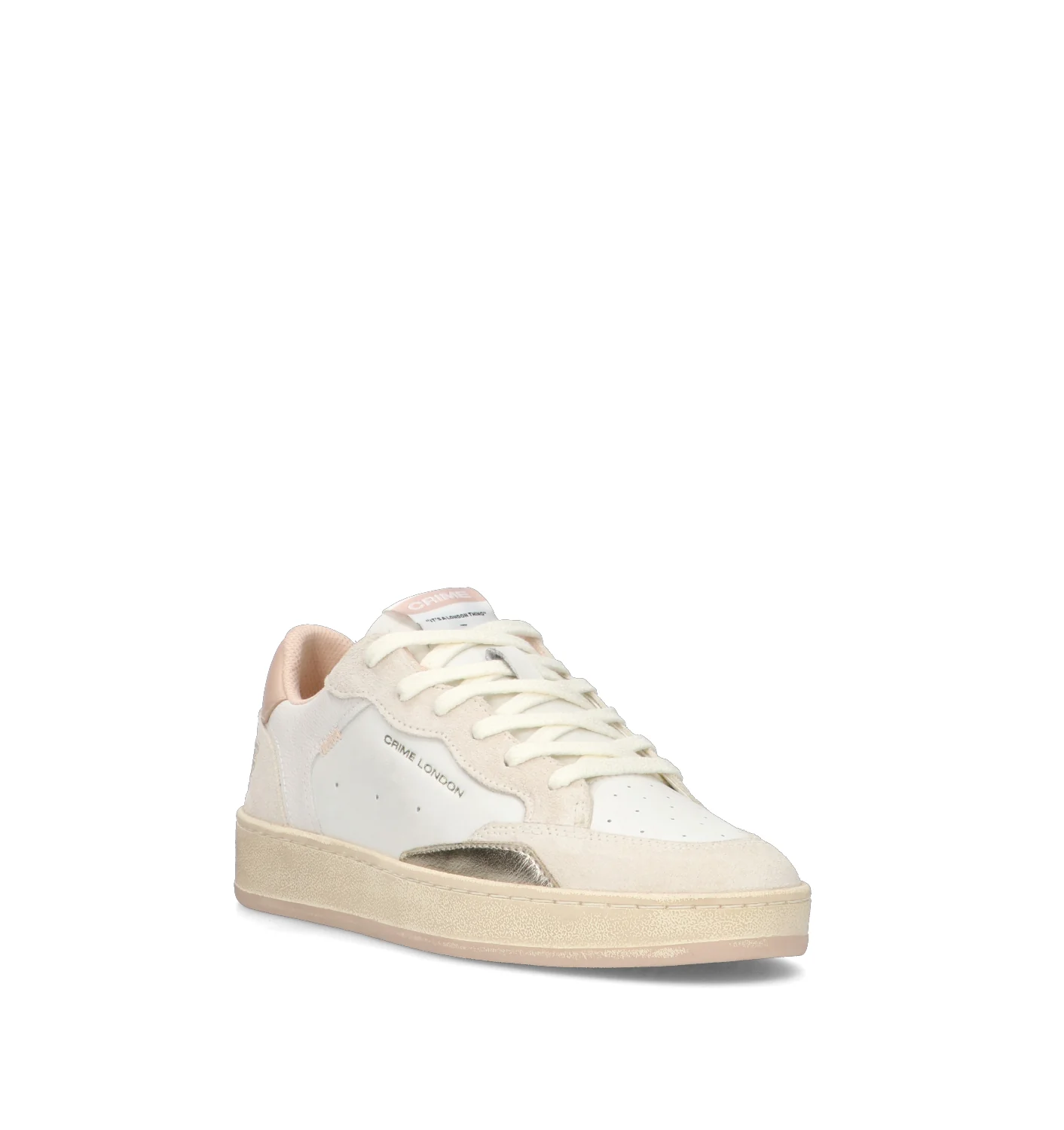 CRIME Sneaker donna bianca in pelle - Image 2