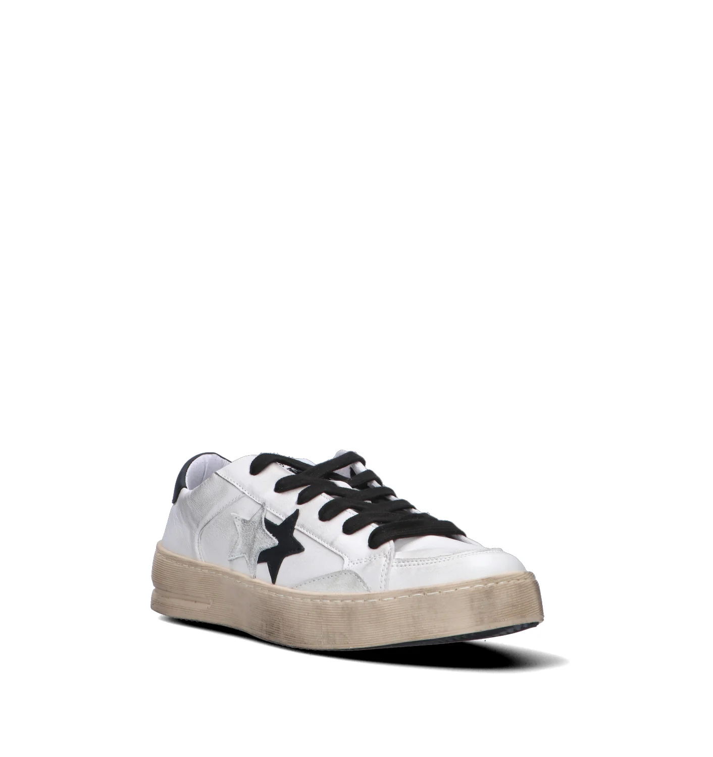 2 STAR Sneaker uomo bianca in pelle - Image 2