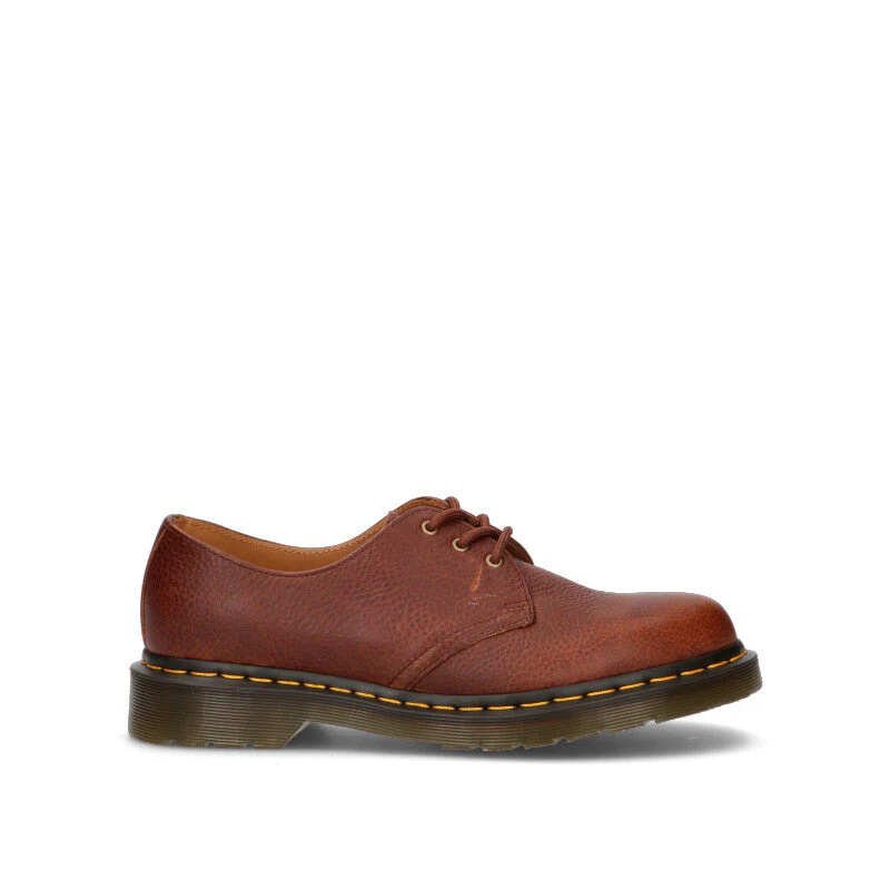 DR. MARTENS Stringata uomo marrone in pelle