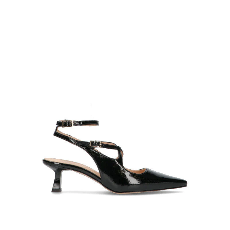 REBECCA VAN DIK Slingback donna nera