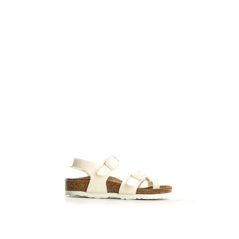 BIRKENSTOCK TAORMINA Sandalo bimba bianco glitter