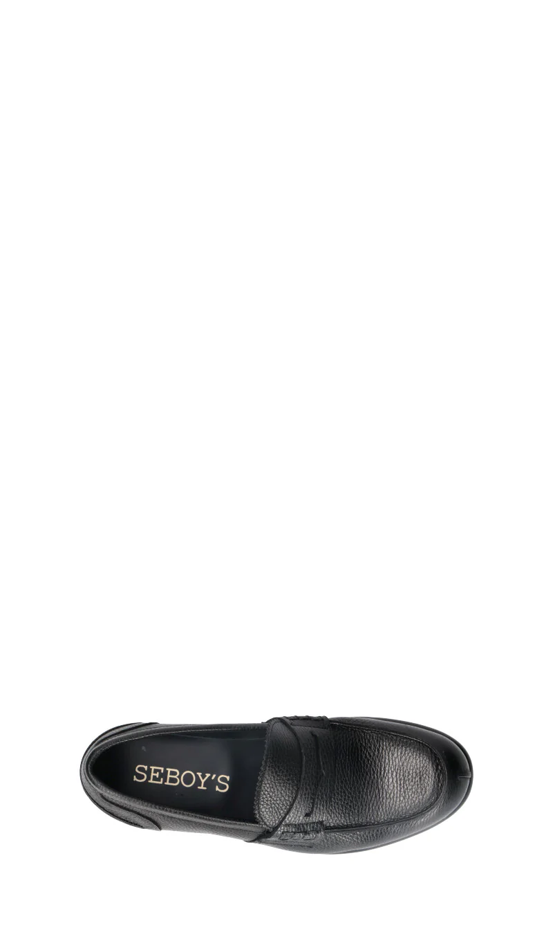 SEBOYS HAMMER - FONDO CUOIO - Mocassino uomo nero - Image 5