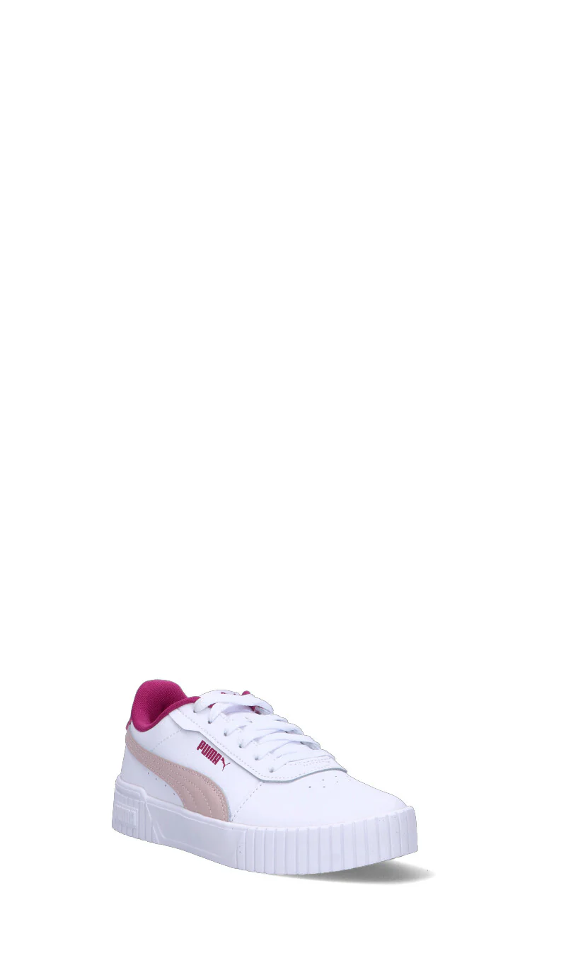 PUMA - CARINA 2.0 JR Sneaker ragazza bianca/rosa in pelle - Image 2