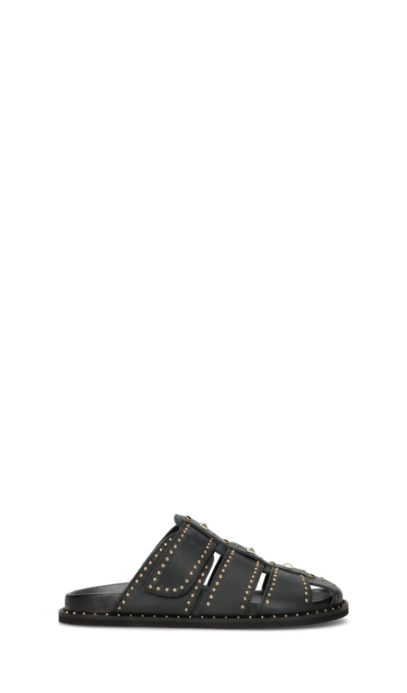 EKP Ciabatta donna nera in pelle