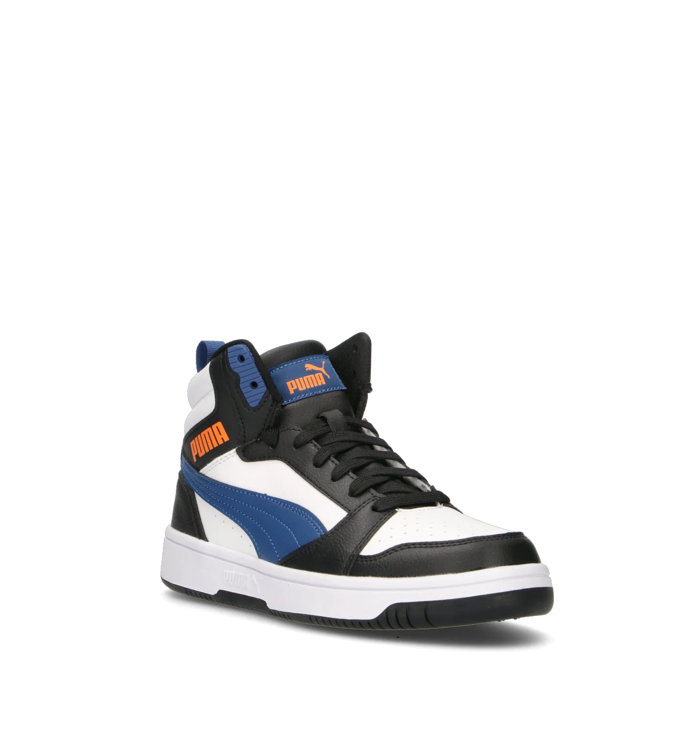 PUMA REBOUND V6 MID JR Sneaker ragazzo bianca/nera - Image 2
