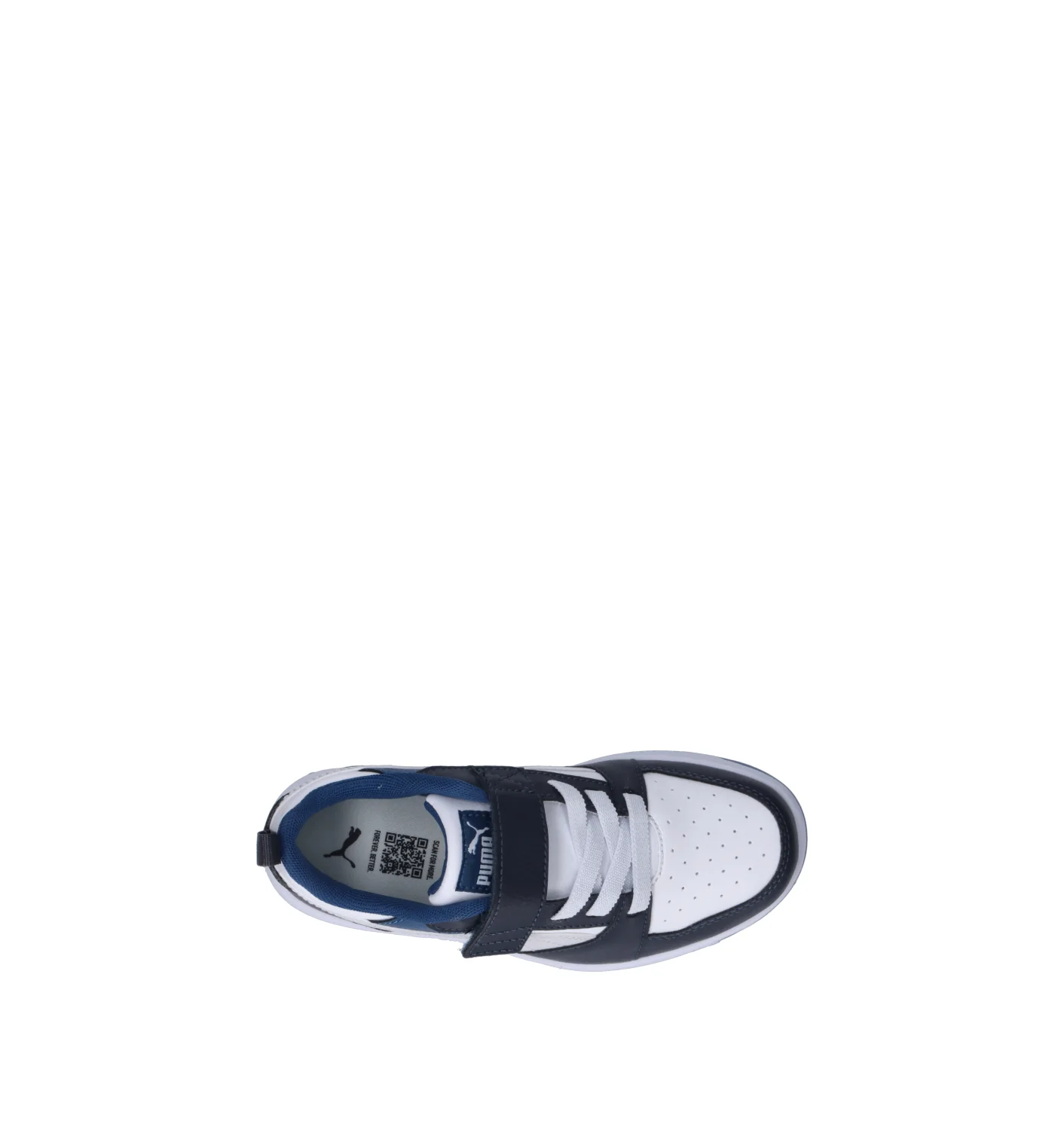 PUMA REBOUND V6 LO AC + PS Sneaker bimbo bianca/blu - Image 5