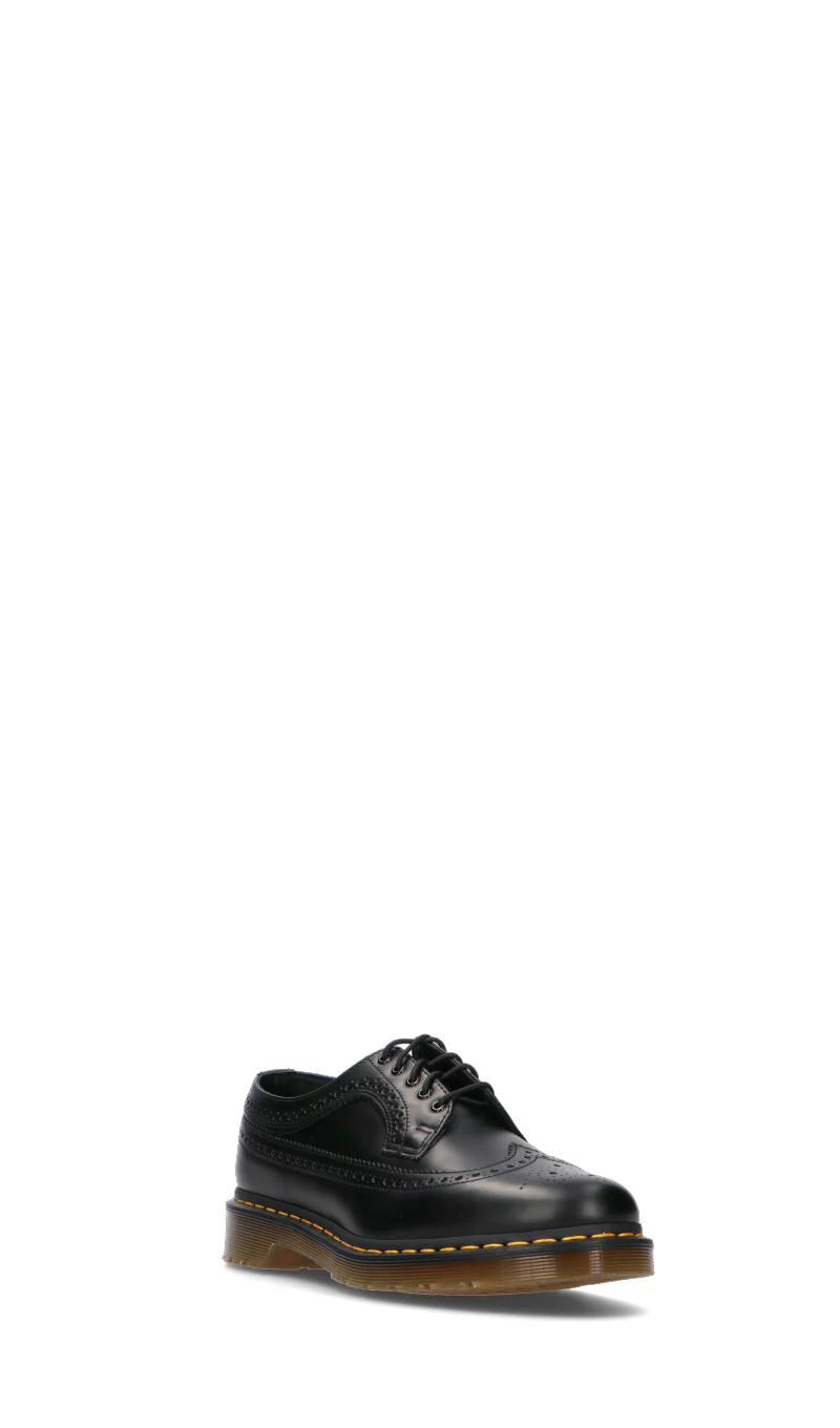 DR. MARTENS Stringata uomo nera in pelle con ricami brogue - Image 2