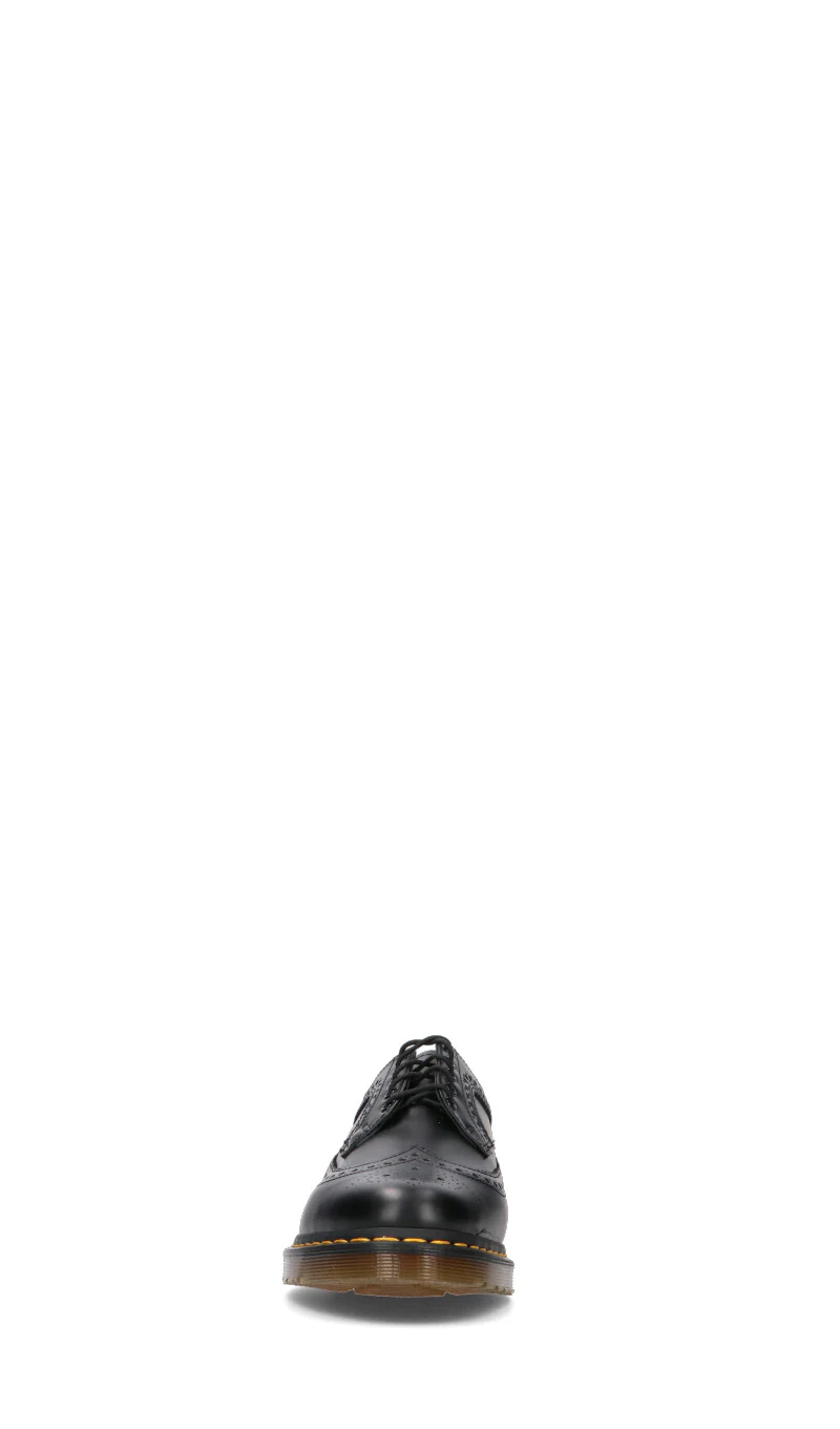 DR. MARTENS Stringata uomo nera in pelle con ricami brogue - Image 3