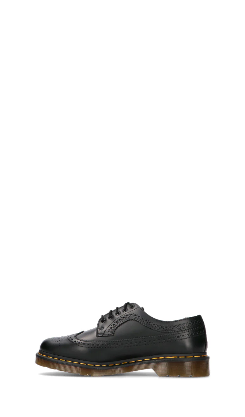 DR. MARTENS Stringata uomo nera in pelle con ricami brogue - Image 4
