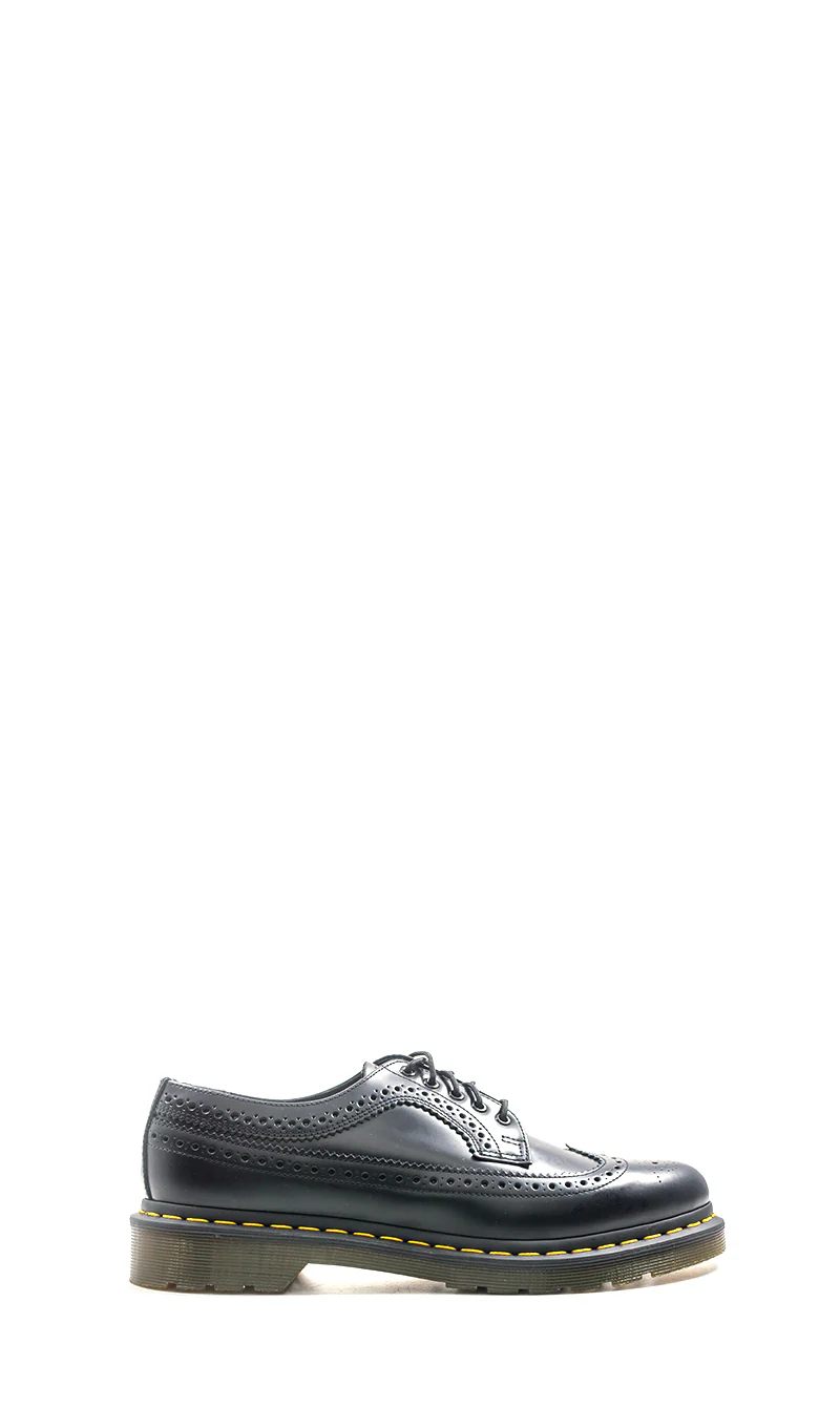 DR. MARTENS Stringata uomo nera in pelle con ricami brogue - Image 6