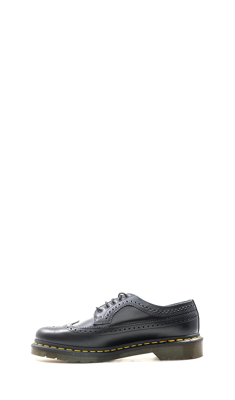 DR. MARTENS Stringata uomo nera in pelle con ricami brogue - Image 7
