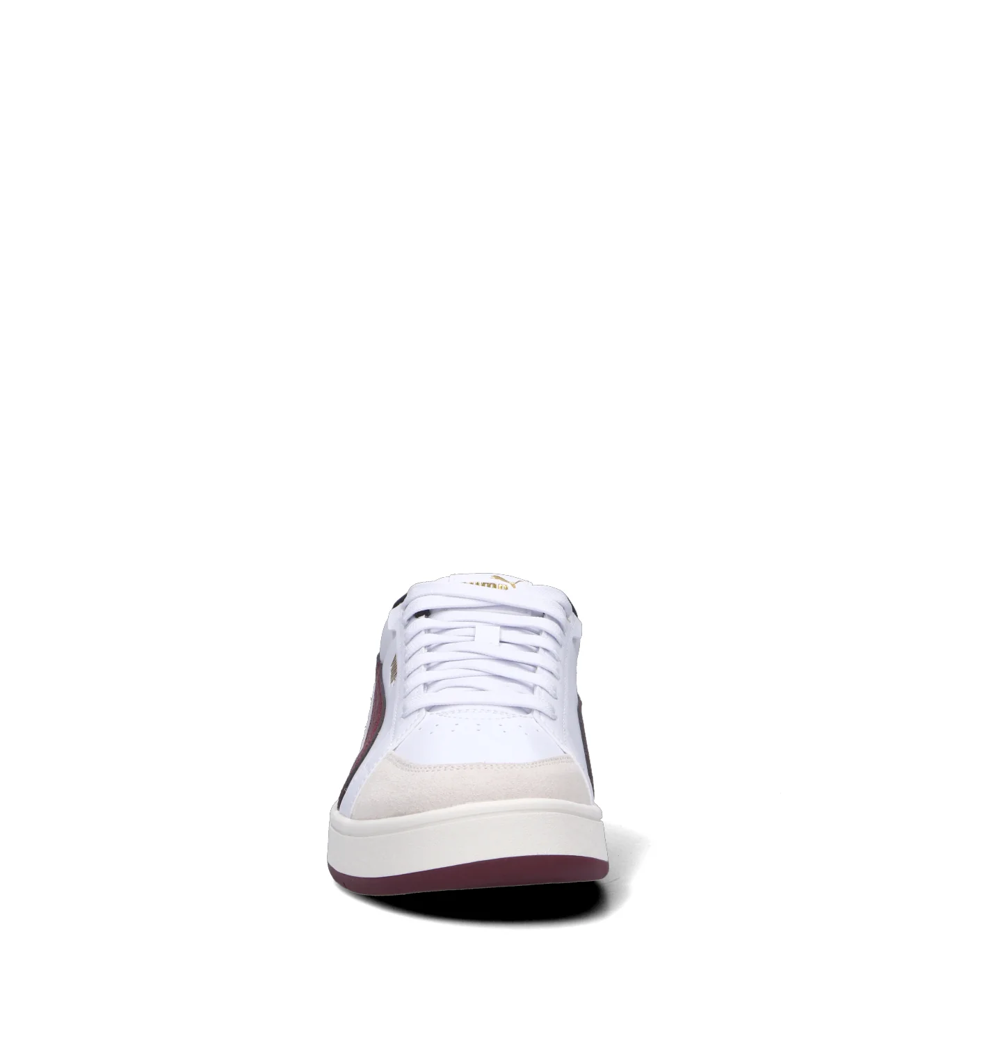 PUMA COURT CLASSICO SPORT Sneaker uomo bianca/bordeaux in pelle - Image 3