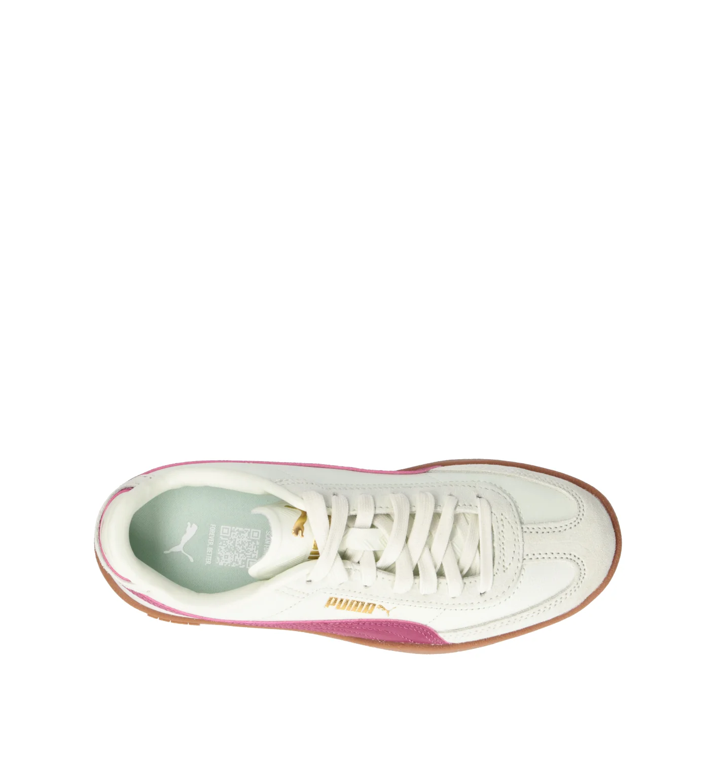 PUMA CLUB II ERA JR Sneaker ragazza panna/viola in suede - Image 5