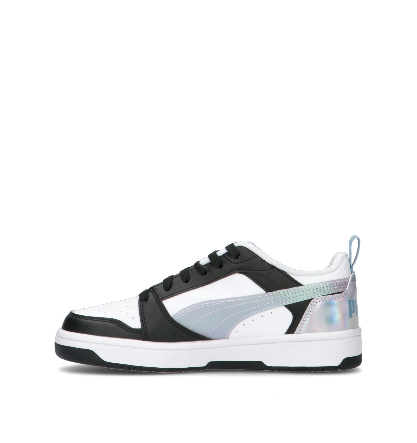 PUMA REBOUND V6 LO SPACE BELLE JR Sneaker ragazzo bianca/nera - Image 4