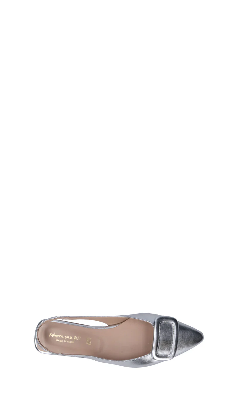 REBECCA VAN DIK Slingback donna argento - Image 5