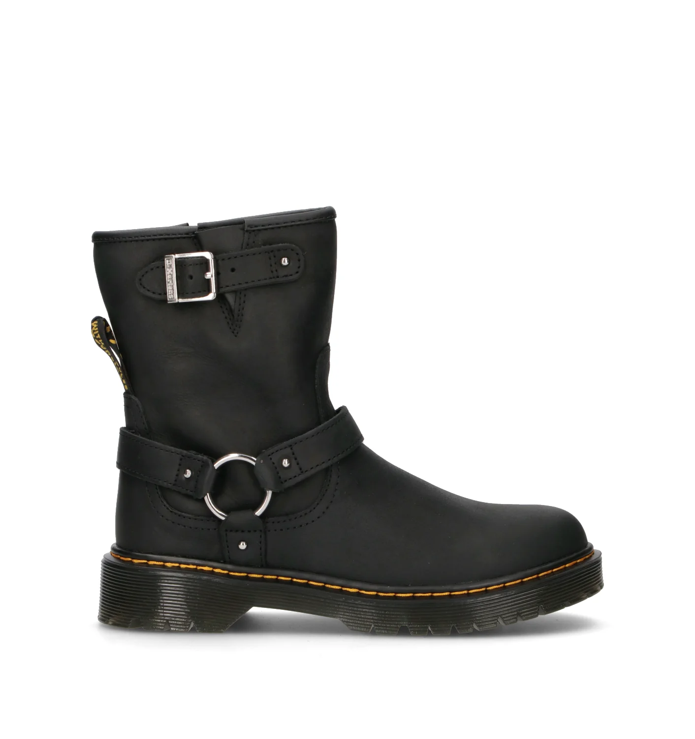 DR. MARTENS GENAYA Y Tronchetto ragazza nero in pelle