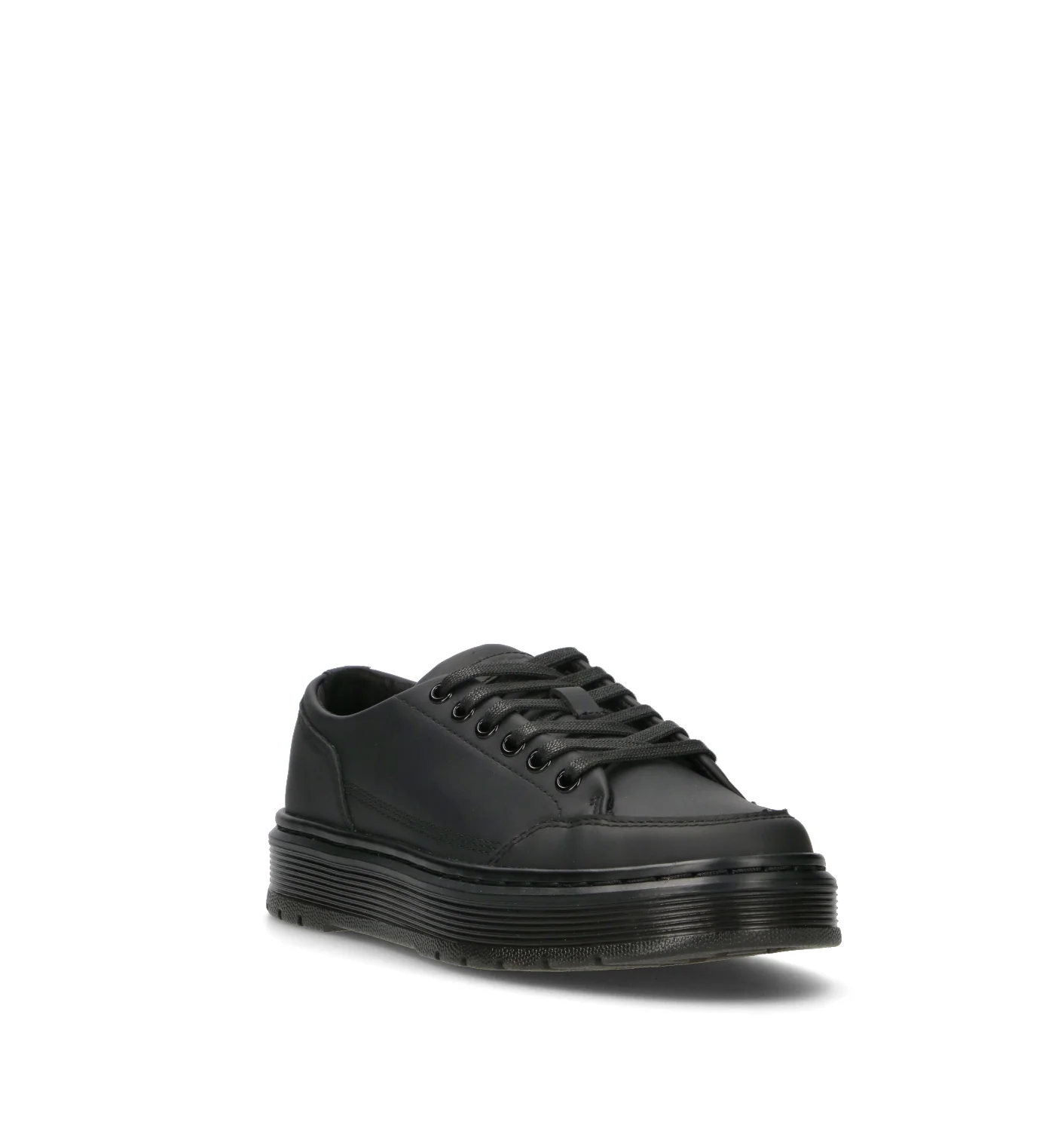 DR. MARTENS BROOKLINE 6 EYE Sneaker donna nera in pelle - Image 2