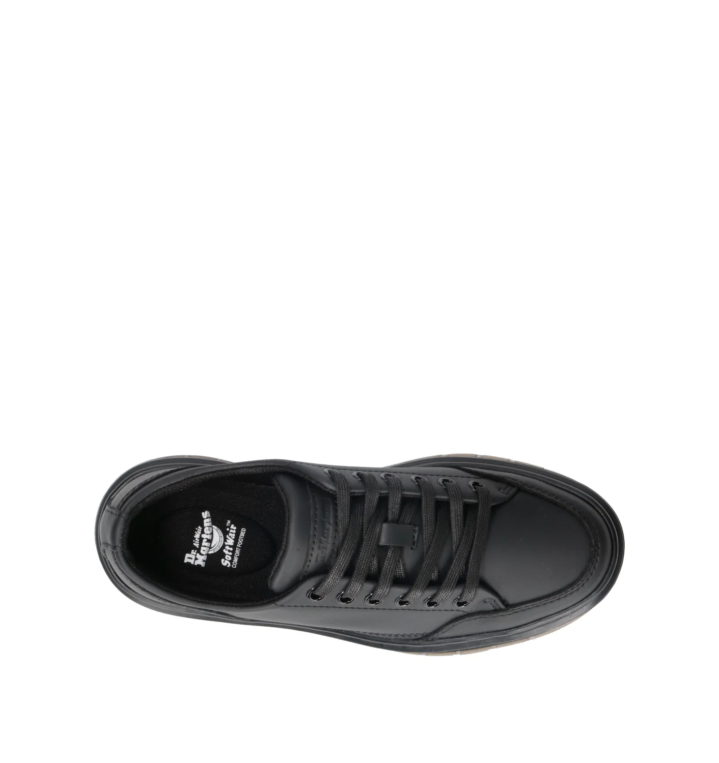DR. MARTENS BROOKLINE 6 EYE Sneaker donna nera in pelle - Image 5