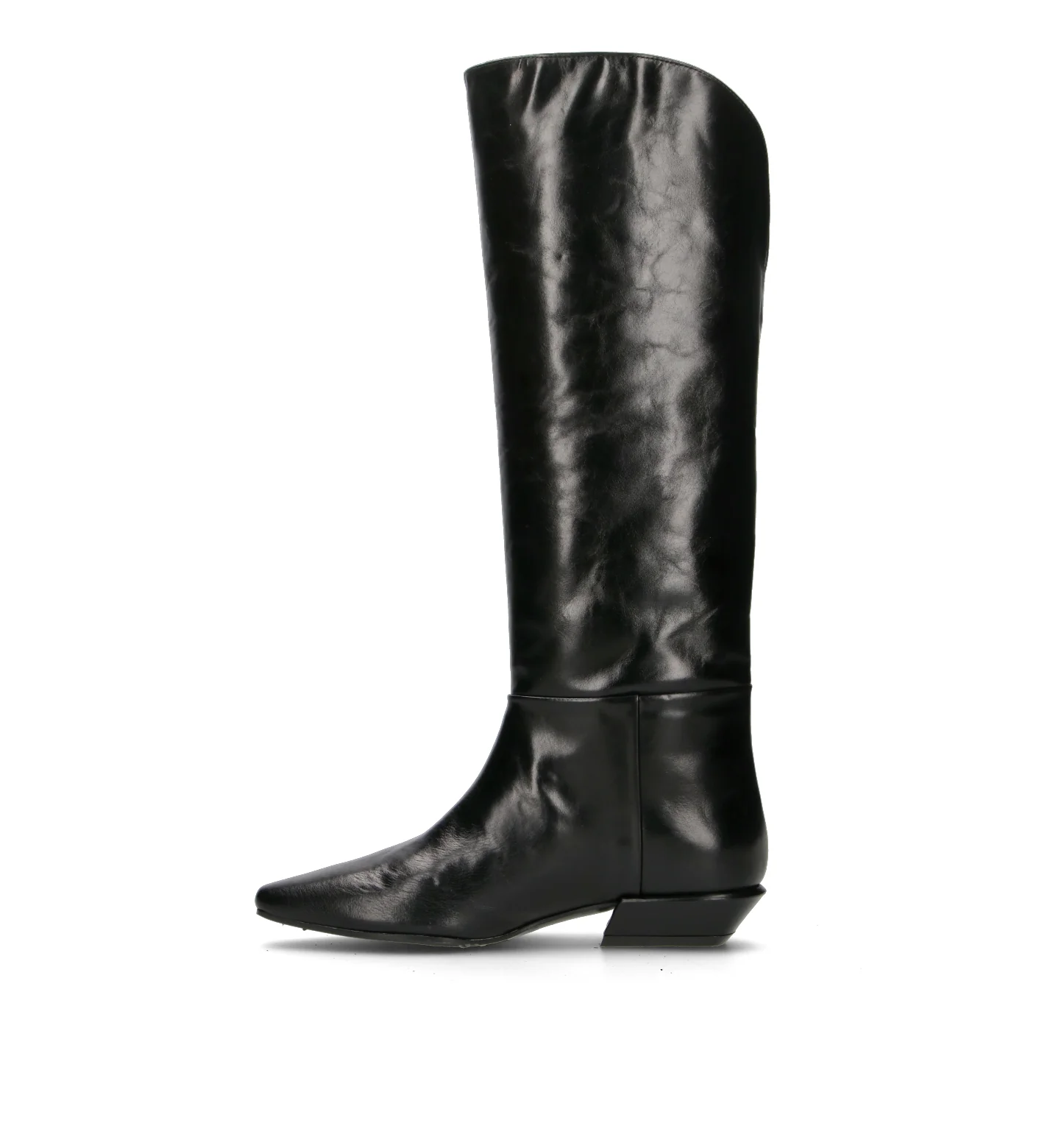 LARA MAY Stivale donna nero in pelle - Image 4