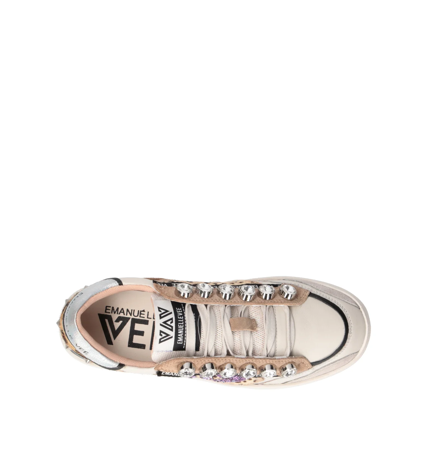 EMANUELLE VEE Sneaker donna multicolor in pelle - Image 5