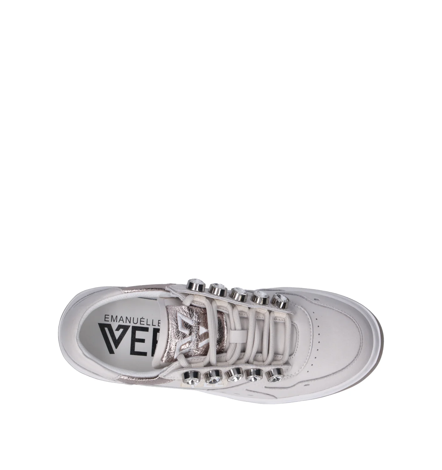 EMANUELLE VEE Sneaker donna bianca in pelle - Image 5