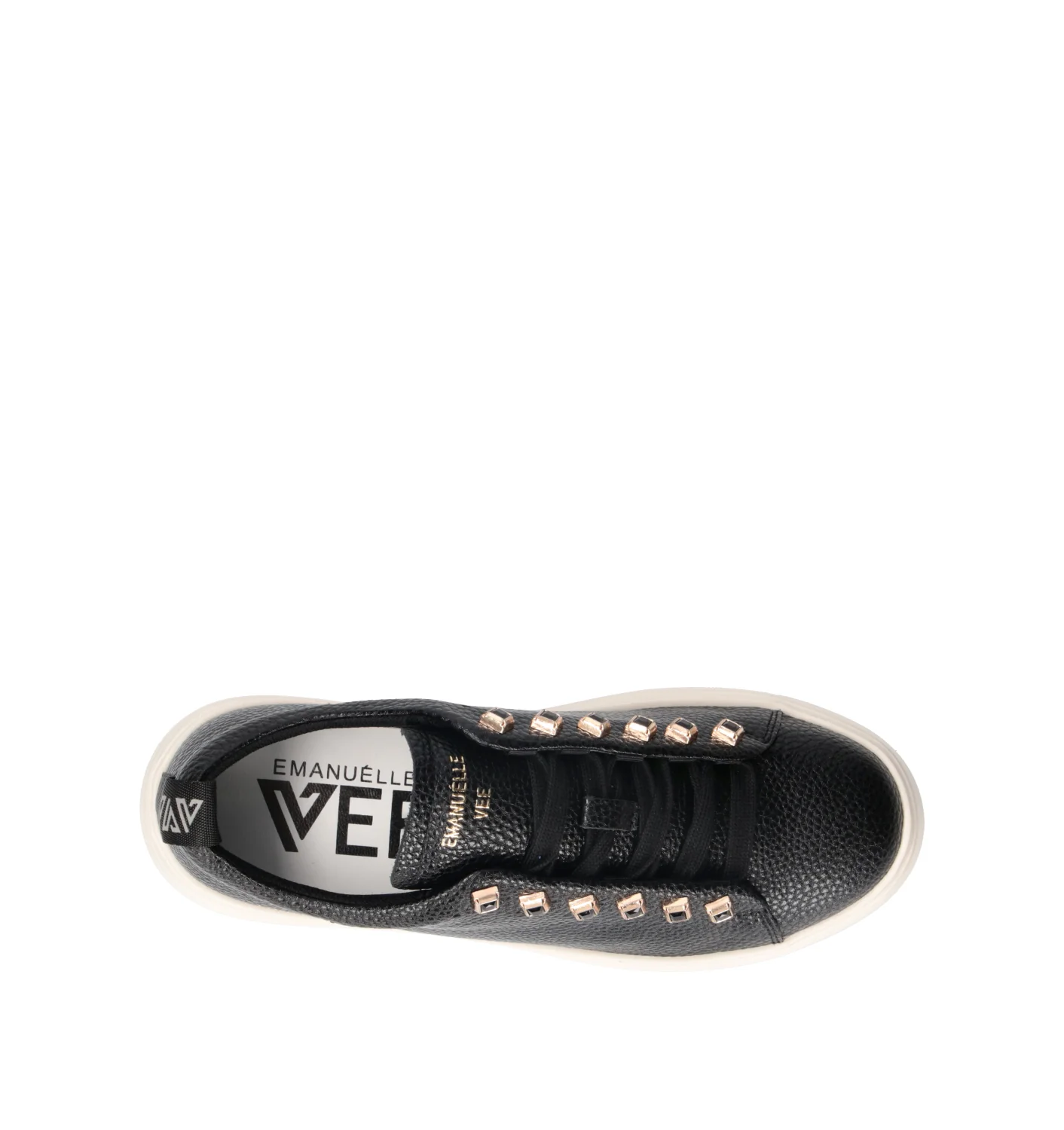 EMANUELLE VEE Sneaker donna nera in pelle - Image 5
