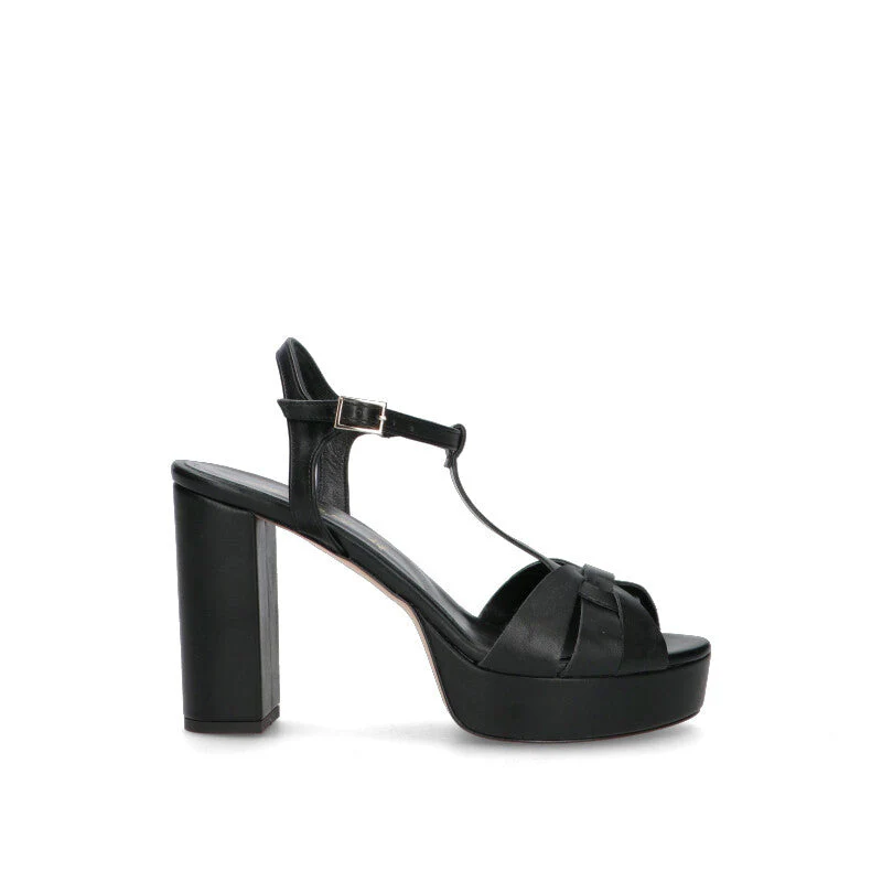 REBECCA VAN DIK Sandalo donna nero