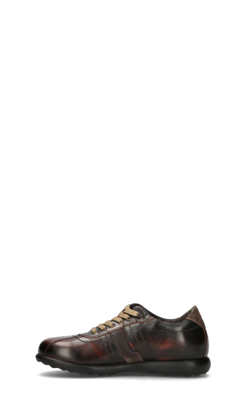 VALLEVERDE Sneaker uomo marrone in pelle - Image 4