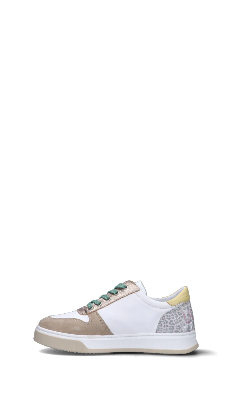 LIU JO Sneaker ragazza bianca/beige/gialla in pelle - Image 4