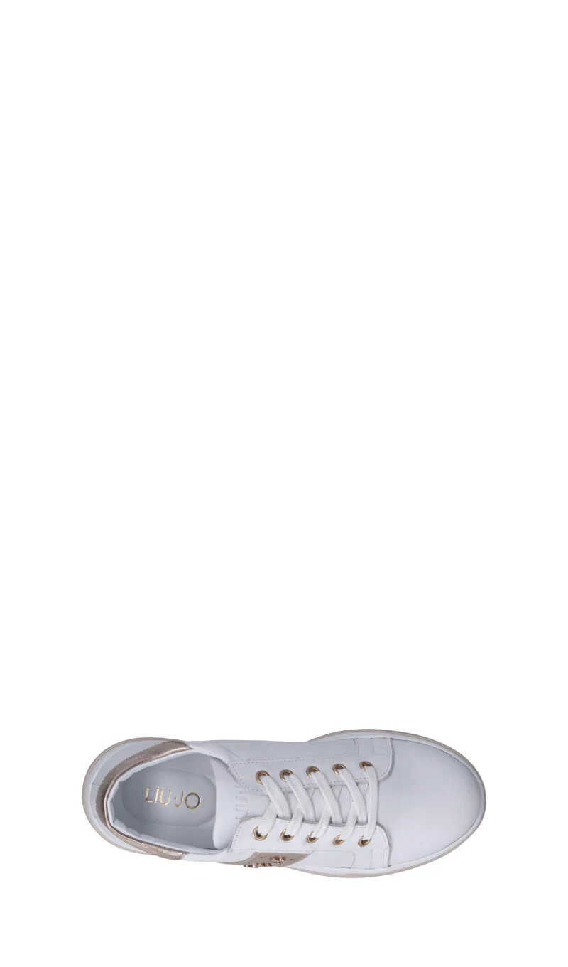 LIU JO Sneaker ragazza bianca/oro in pelle - Image 5