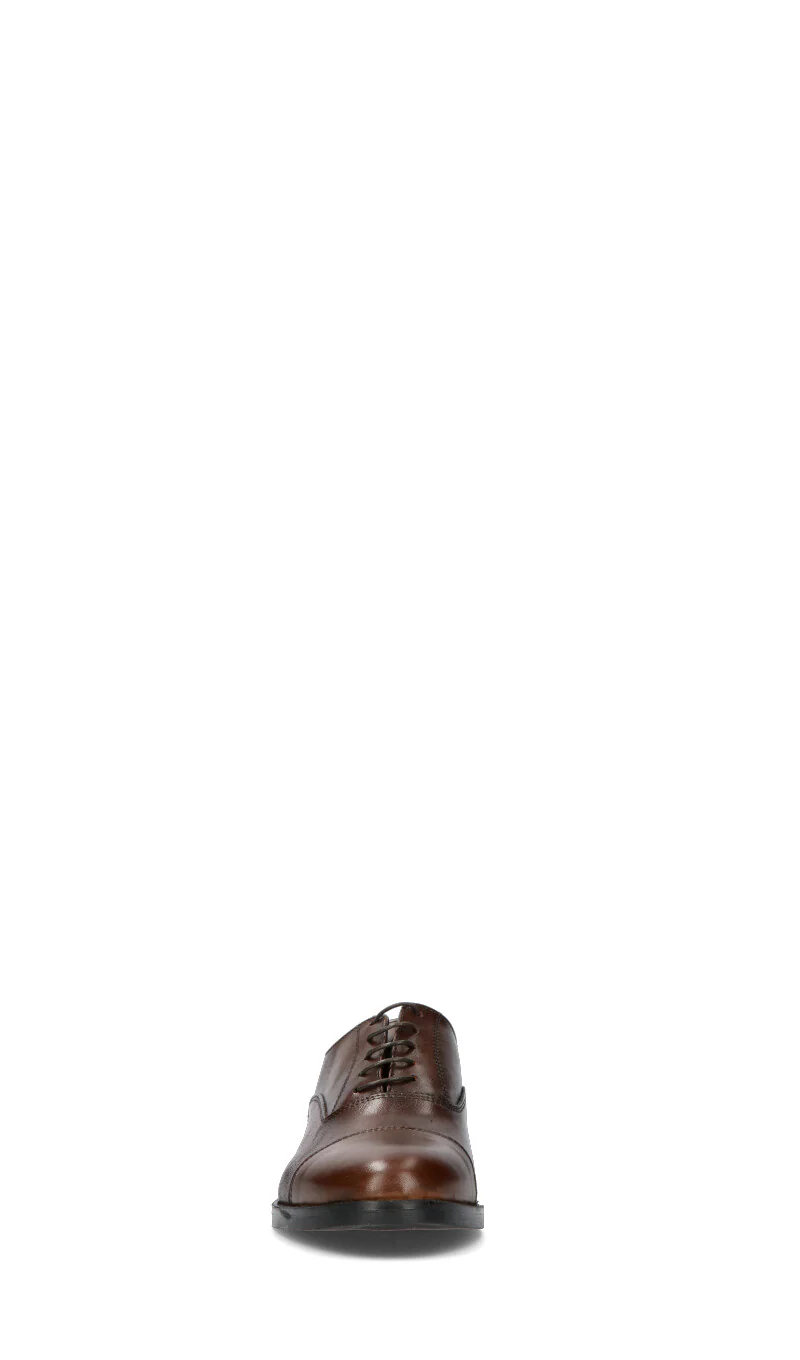 MADE IN ITALY Stringata uomo marrone in pelle - Image 3