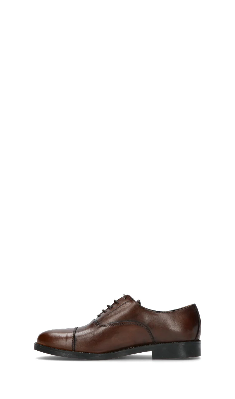 MADE IN ITALY Stringata uomo marrone in pelle - Image 4