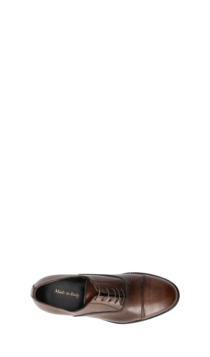 MADE IN ITALY Stringata uomo marrone in pelle - Image 5