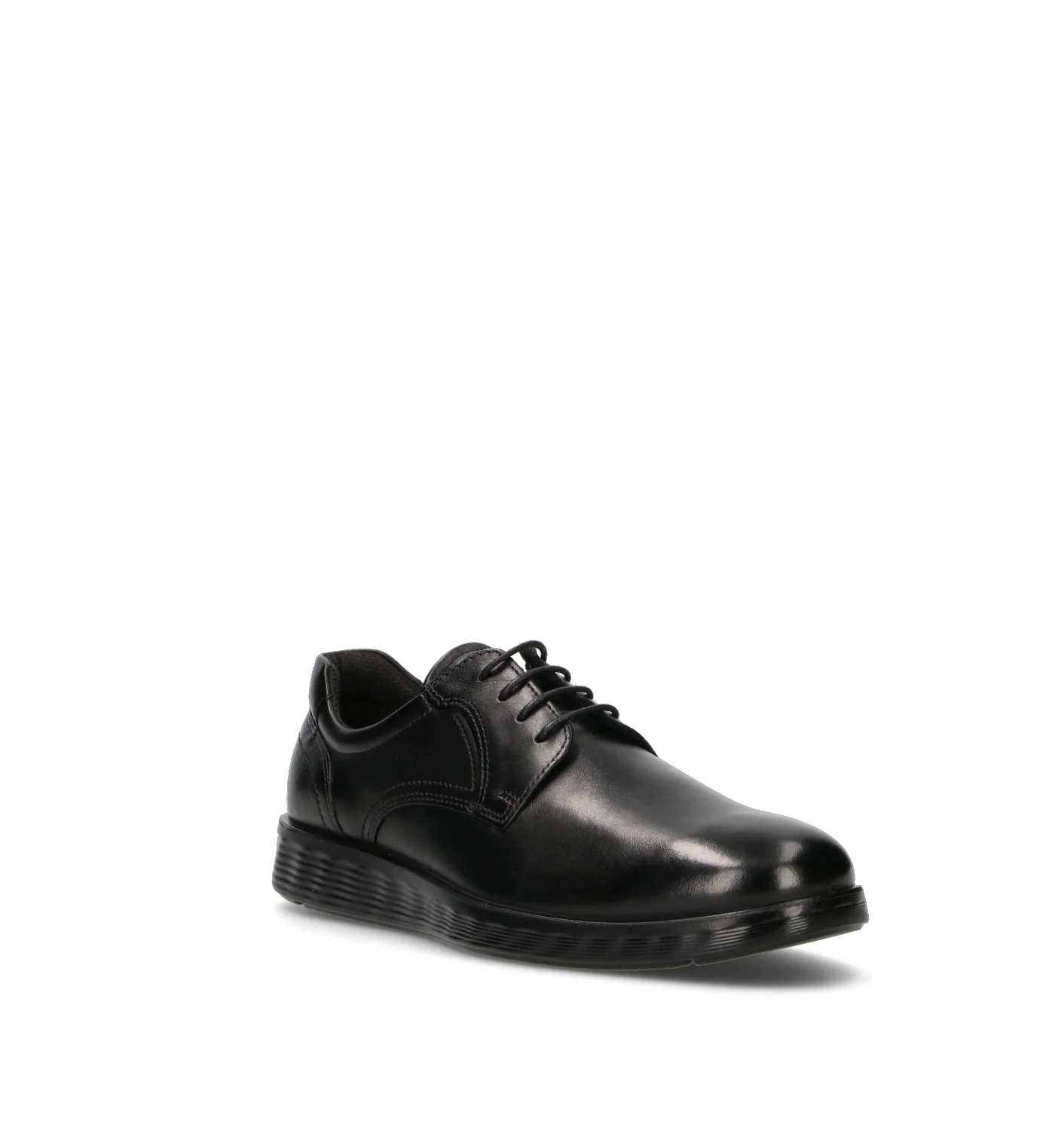 ECCO Stringata uomo nera in pelle - Image 2