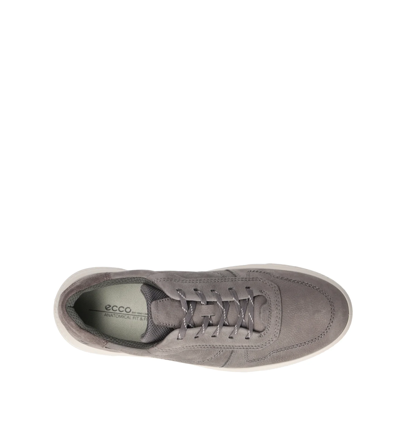 ECCO Sneaker uomo grigia in pelle - Image 5
