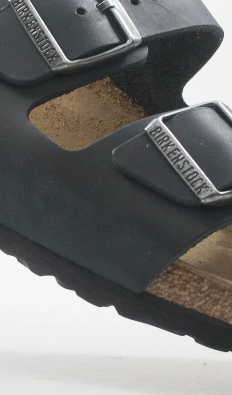 BIRKENSTOCK ARIZONA Ciabatta uomo nera in pelle - Image 5